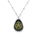 Creators Collections Oval Necklace with Abstract View