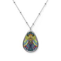 Creators Collection Oval Necklace with Abstract View